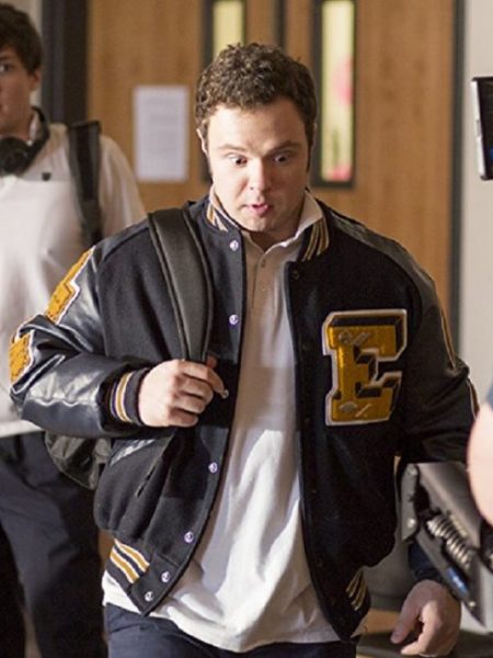 Because of Gracia Brett Simes Varsity Jacket