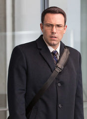 Black wool men’s overcoat