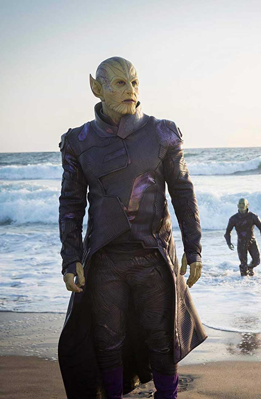 Ben Mendelsohn Captain Marvel Skrull Talos Leather Coat