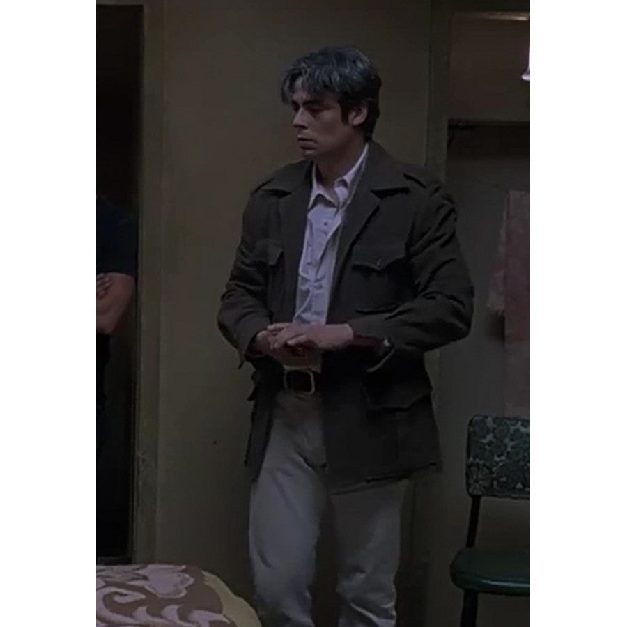 Benicio Del Toro The Way of The Gun Brown Wool Jacket