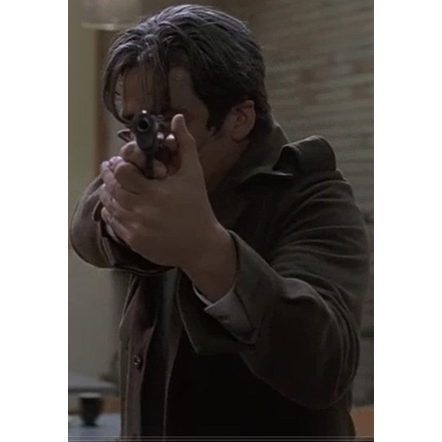 Benicio Del Toro The Way of The Gun  Mr Long Baugh Brown Jacket