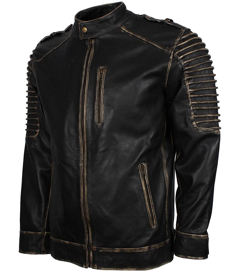 Joker Black Biker Leather Jacket