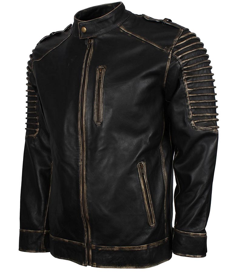 Suicide Squad Joker Black Biker Leather Jacket