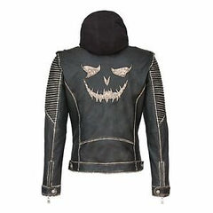 Joker Black Biker Leather Jacket