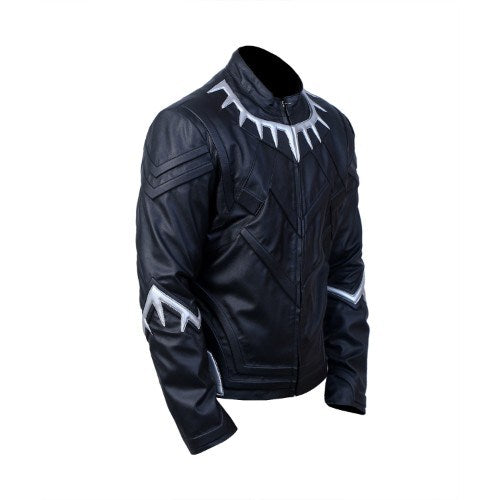 Black Panther Chadwick Boseman Avengers Leather Jacket