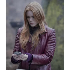 Fate The Winx Saga Abigail Cowen Red Leather Jacket