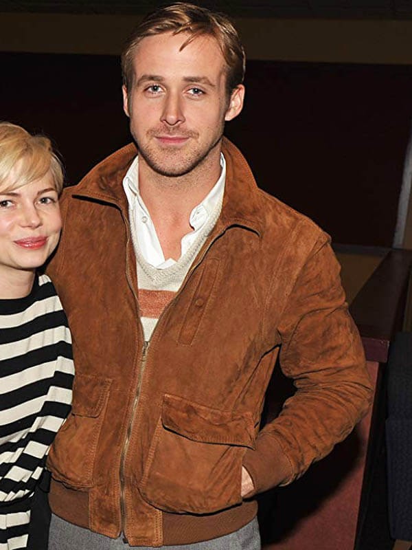 Ryan Gosling Suede Leather Jacket