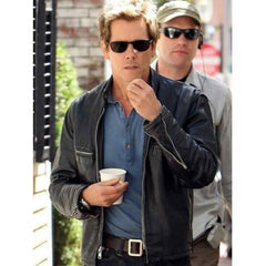Bobby Hayes RIPD Kevin Bacon Black Leather Jacket