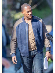 Sam Wilson Black Bomber Jacket