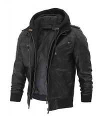 Bomber_black_hooded_leather_jacket