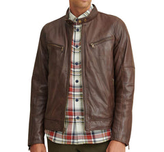 Brent Leather Moto Jacket