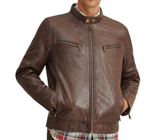 Brent Leather Moto Jacket