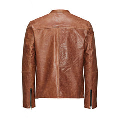 Brian Epkeen Zulu Movie Orlando Bloom Biker Leather Jacket Back