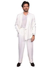 Bridgerton 2024 Premiere Jonathan Bailey White Suit