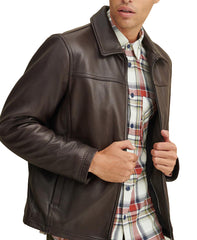 Brown Lined Leather Jacket