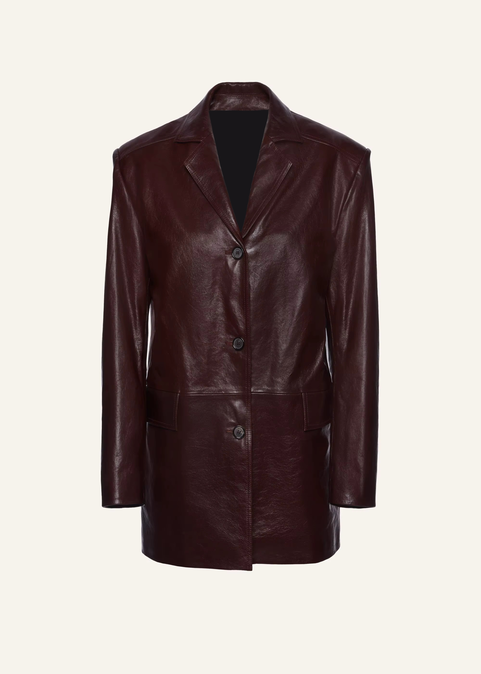 Women's leather blazer