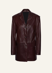 Women's leather blazer