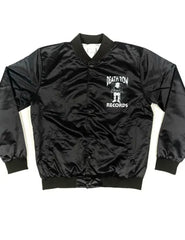 Death Row Records Unisex Black Varsity Satin Bomber Jacket