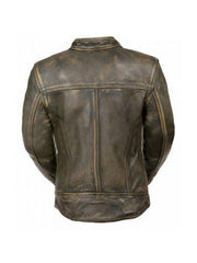 Cafe Racer Vintage Triple Stitch Women Jacket