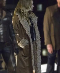 Legends of Tomorrow Caity Lotz Fur Collar Cotton Coat