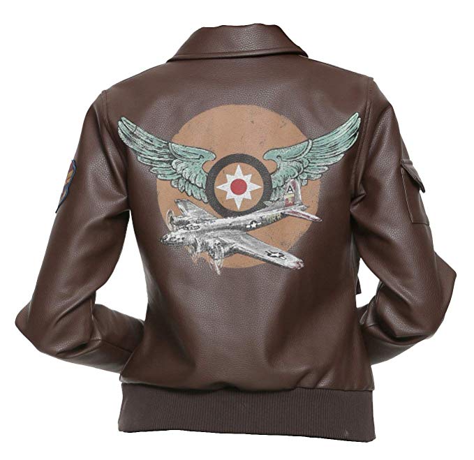 Captain Marvel Brie Larson Flight Bomber Jacket Back