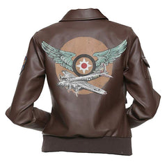 Captain Marvel Brie Larson Flight Bomber Jacket Back
