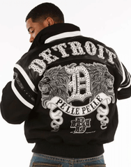 Pelle Pelle Detroit City Black Wool Jacket