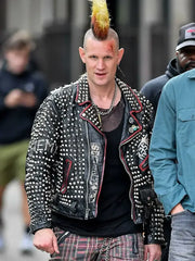 Caught Stealing 2025 Matt Smith Studded Leather Jacket