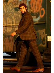 Caught Stealing Bad Bunny Checkered Blazer