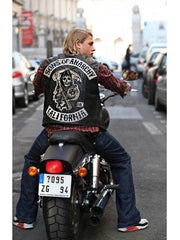 Jax Teller Sons Of Anarchy Black Leather Vest