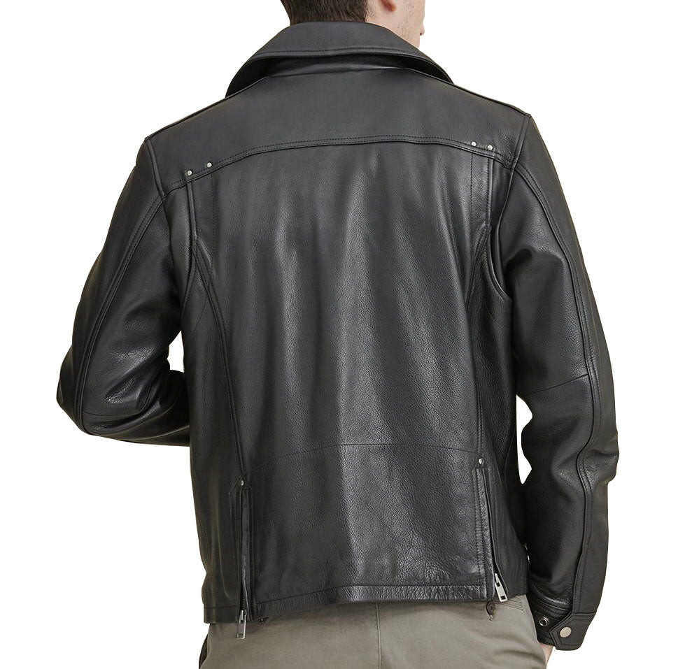 Charlie Leather Moto Jacket