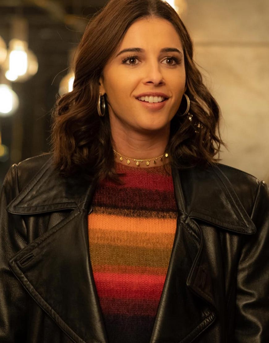 Charlie’s Angels Naomi Scott Black Leather Jacket