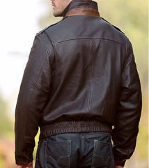 MEN CHOCOLATE BROWN BOMBER JACKET