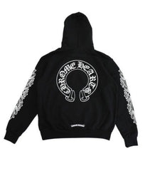 Chrome Hearts Floral Cross Pullover Zip Up Hoodie