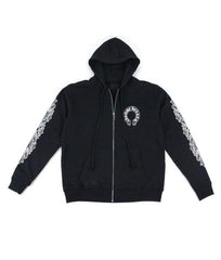 Chrome Hearts Floral Cross Pullover Zip Up Hoodie