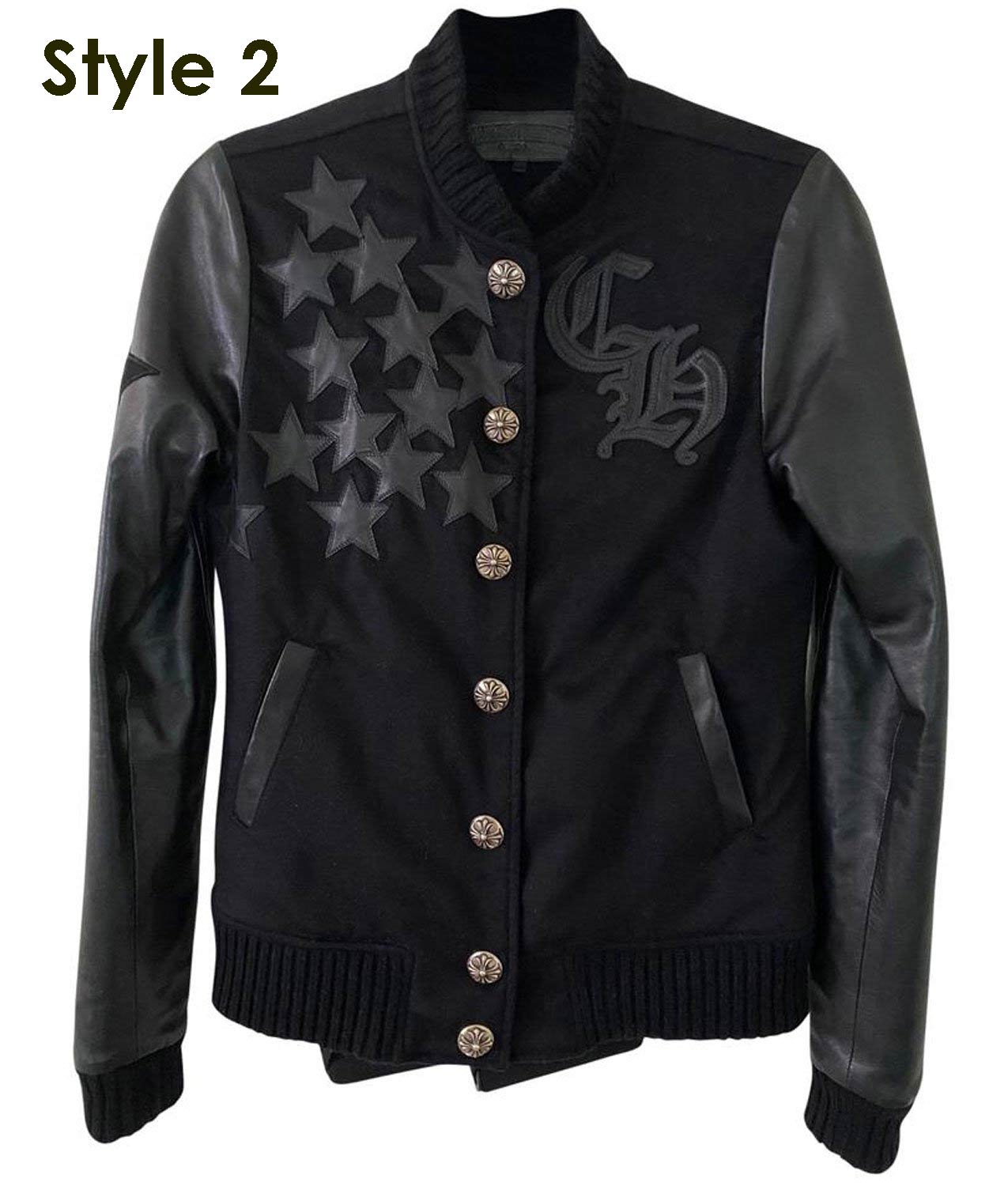 Chrome Hearts Letterman Bomber Jacket Style 2