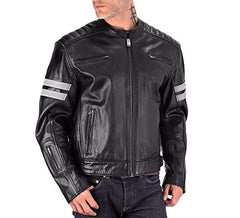 CLASSIC MOTORCYCLE LEATHER JACKET