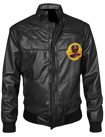 Cobra Kai Black & Red Karate Kid Leather Jacket