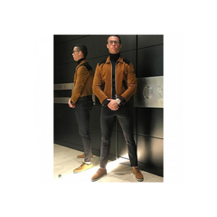 Cristiano Ronaldo Suede Brown Jacket