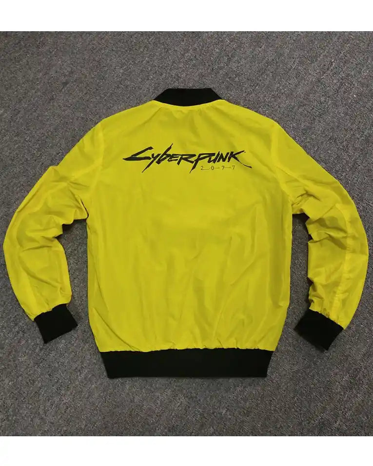 Cyberpunk 2077 Yellow Bomber Jacket