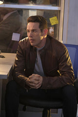 KEVIN ALEJANDRO LUCIFER BROWN LEATHER JACKET