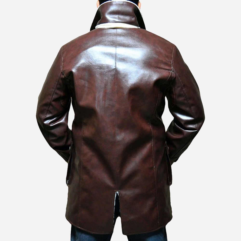 Dark Knight Rises Coffee Brown Bane Leather Coat