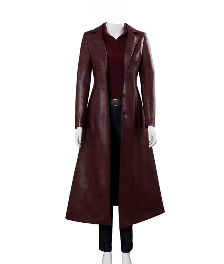 Dark Phoenix Famke Janssen Leather Coat