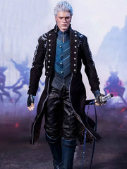 Devil May Cry 5 Vergil Black Leather Coat