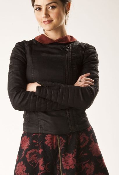 Doctor Who Jenna Coleman Black Leather Jacket
