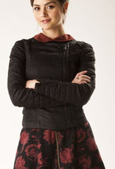 Doctor Who Jenna Coleman Black Leather Jacket