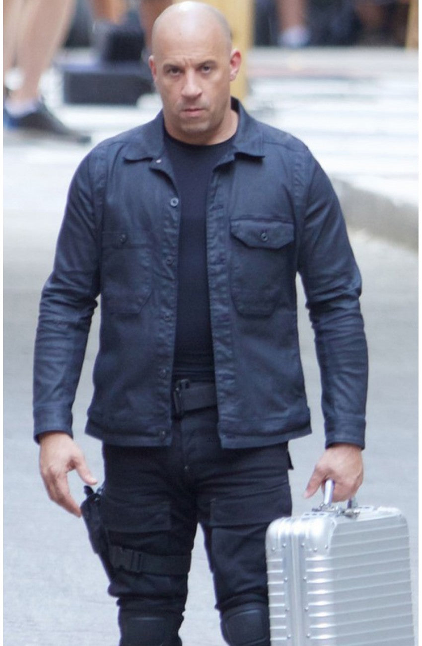 Dominic Toretto Fast & Furious 8 Vin Diesel Black Jacket