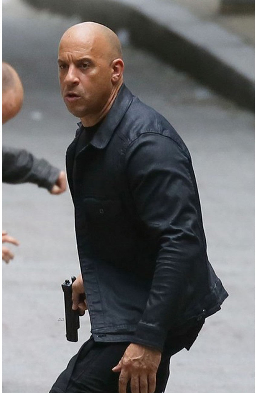 Dominic Toretto Fast and Furious 8 Vin Diesel black cotton Jacket