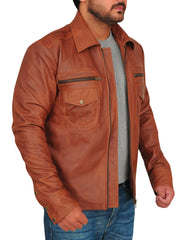 MADS MIKKELSEN TV HANNIBAL LEATHER JACKET