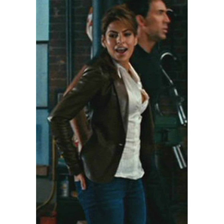 EVA MENDES GHOST RIDER LEATHER Jacket Roxanne Simpson